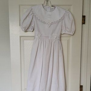 White Dress -  Children's Size 14 (Used for Communion dress)